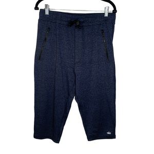Alo Men’s Drop Crotch Shorts Blue—Size Medium
